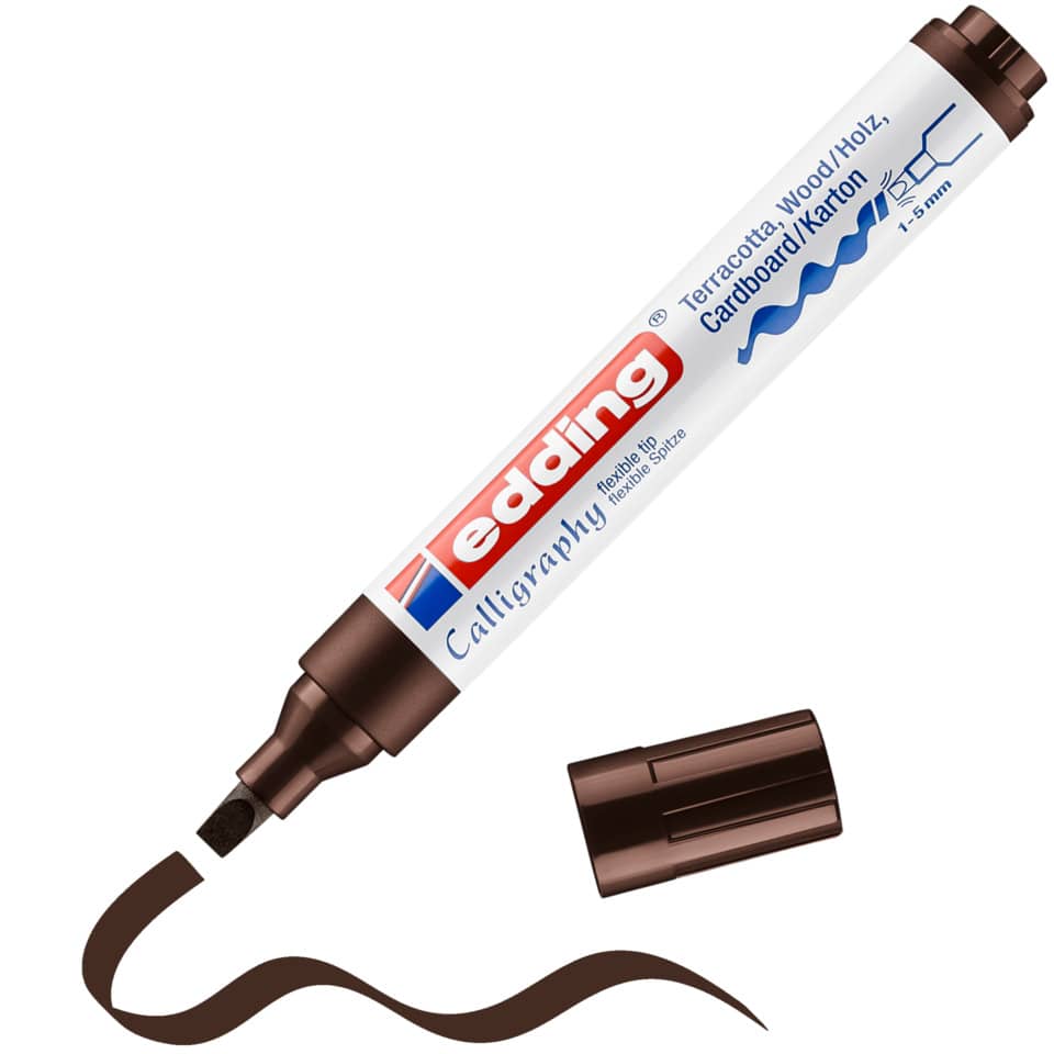 Kalligrafie-Stift, Farbmarker, Karton, Brush Pen, Tintenstift