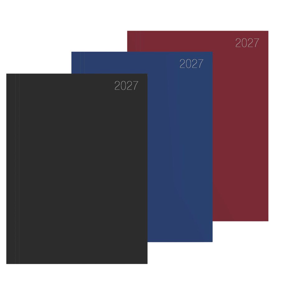 black notebook, portfolio, A4 notebook, tone-on-tone, 2027 cover