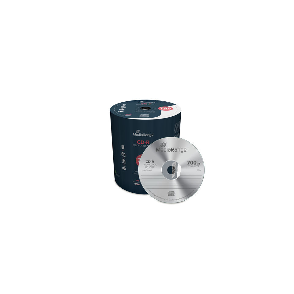 CD-R, Schreibmedium, 700 MB, Disk-Label, Mediarange