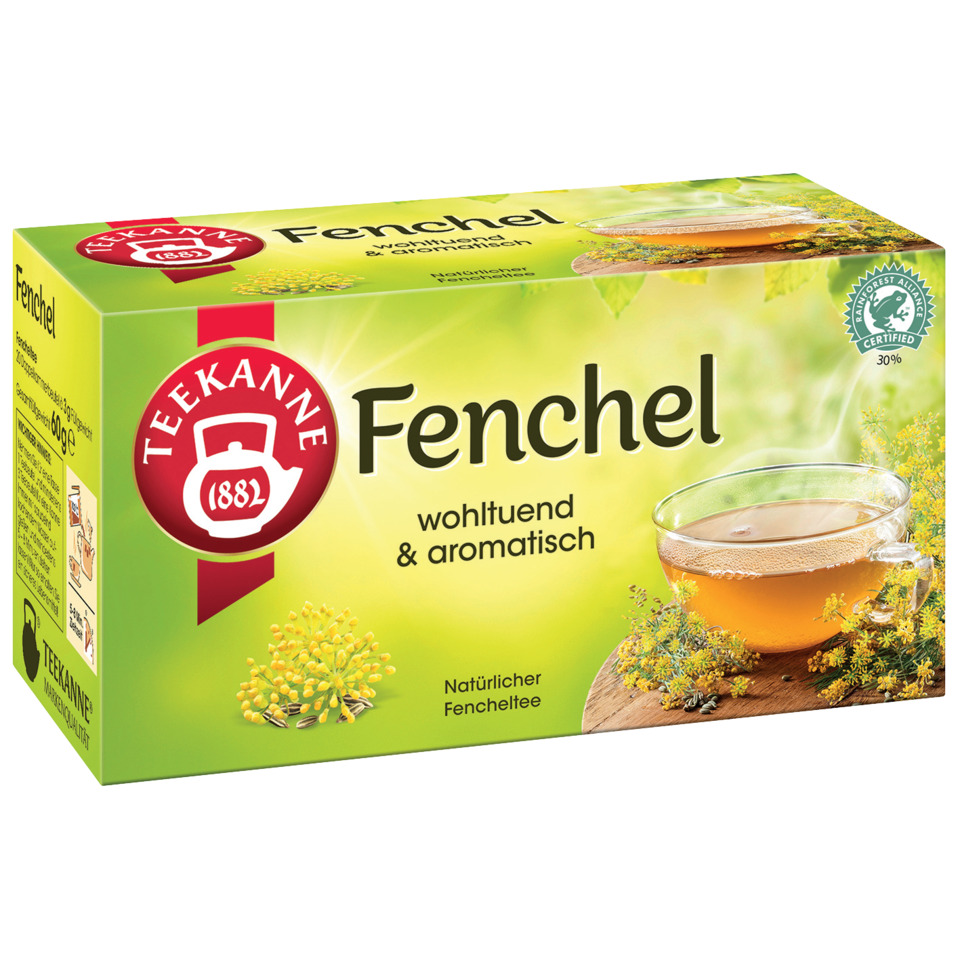 Fencheltee, Fenchel, Kräutertee, naturrein, Boxed-tea