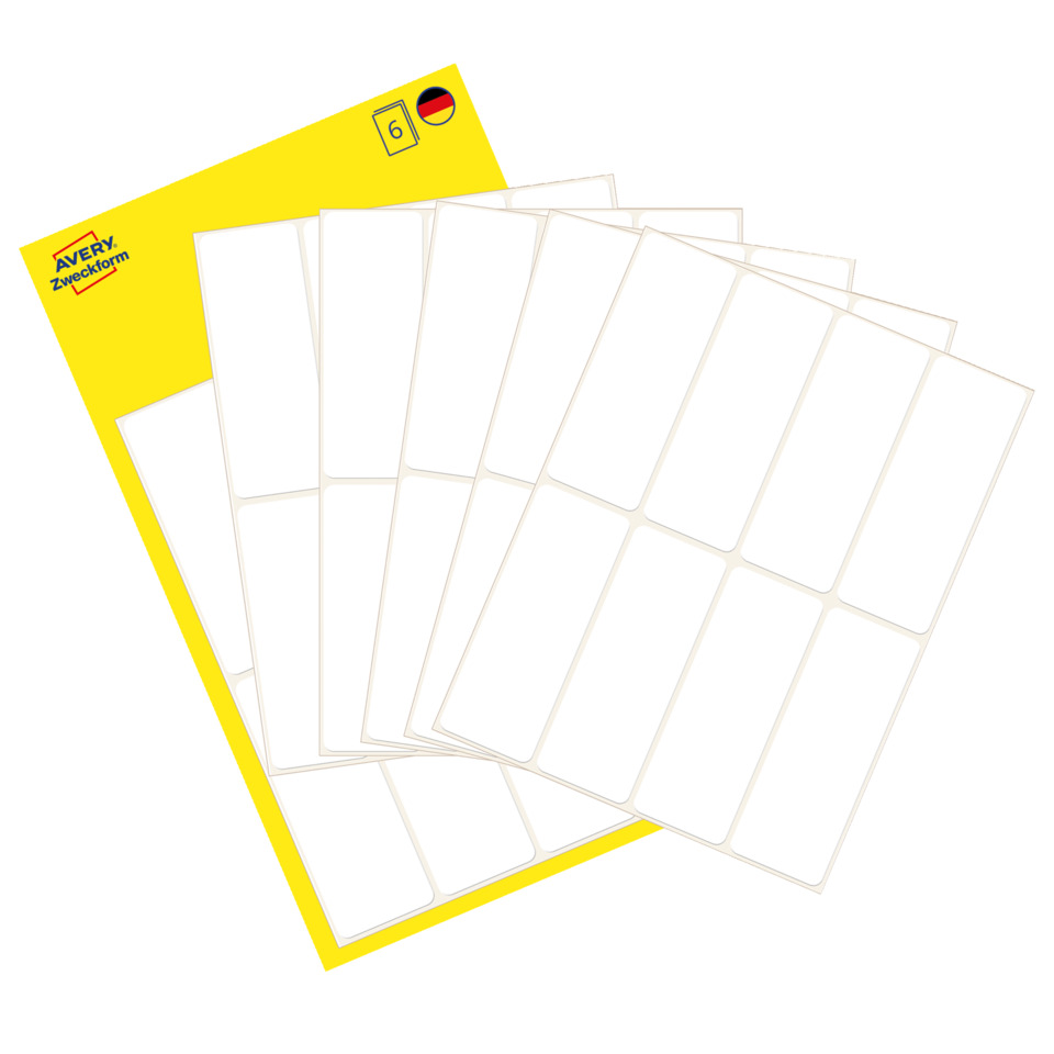 Sticker sheets, Blank labels, Label stickers, Blank sheets, Avery Zweckform