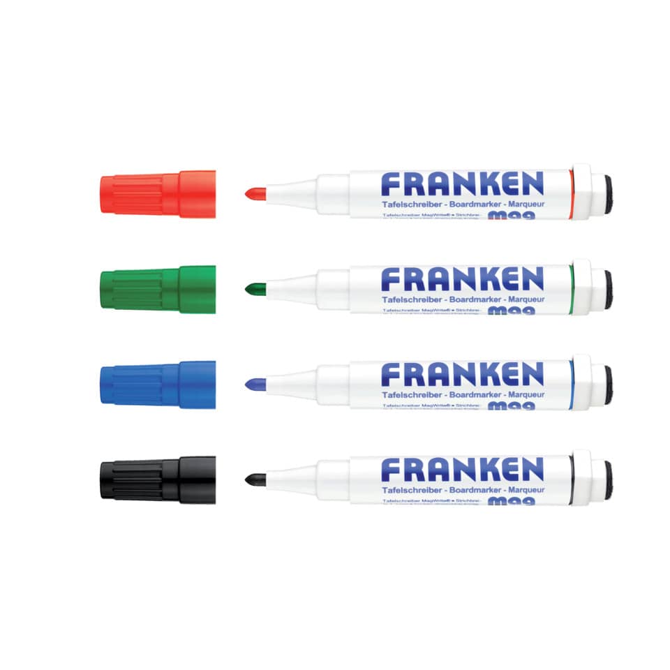 Marker, Permanent marker, Whiteboard marker, Colored marker, Franken