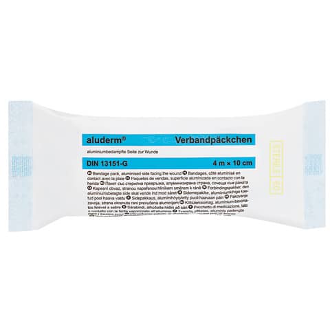 aluderm® Verbandpäckchen steril DIN 13151 groß aluderm+silber 1003373