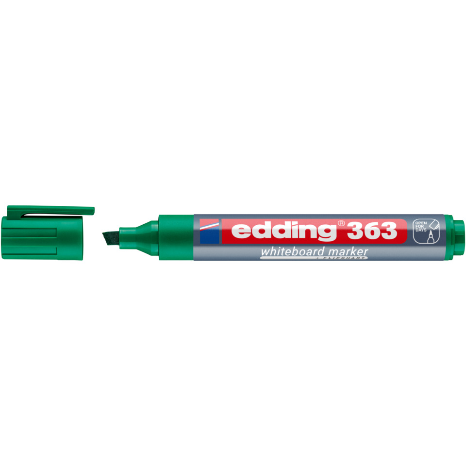 whiteboard-Marker, green-Marker, edging-363, low-odor, plastic-body