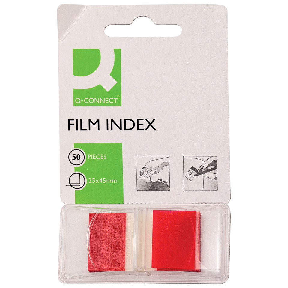 Index, 25x45mm, rot Q-CONNECT KF03633