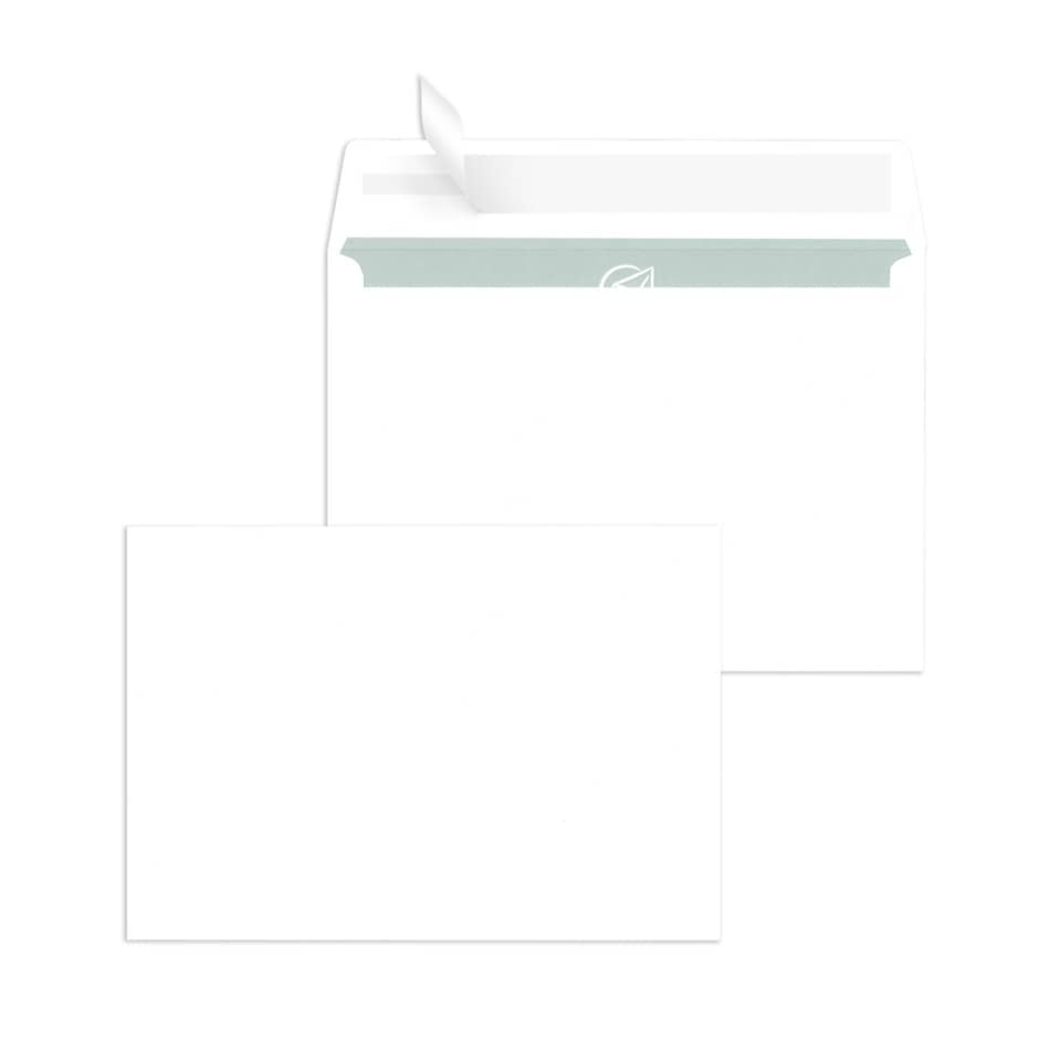 Briefumschlag ohne Fenster, C6, 80g/m², haftklebend, 1000 Stück, weiß MAILMEDIA 30005399