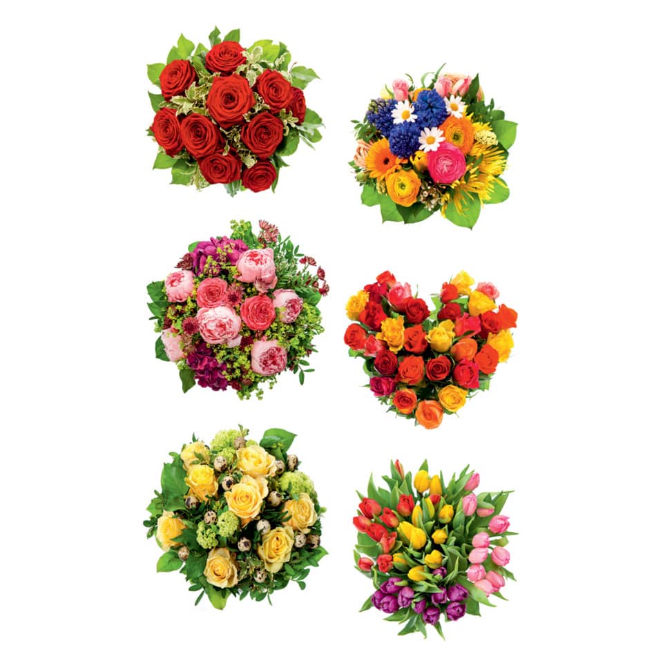 Blumen-Arrangement, Blumenstrauß, Grafiken, Florales Design, Muster