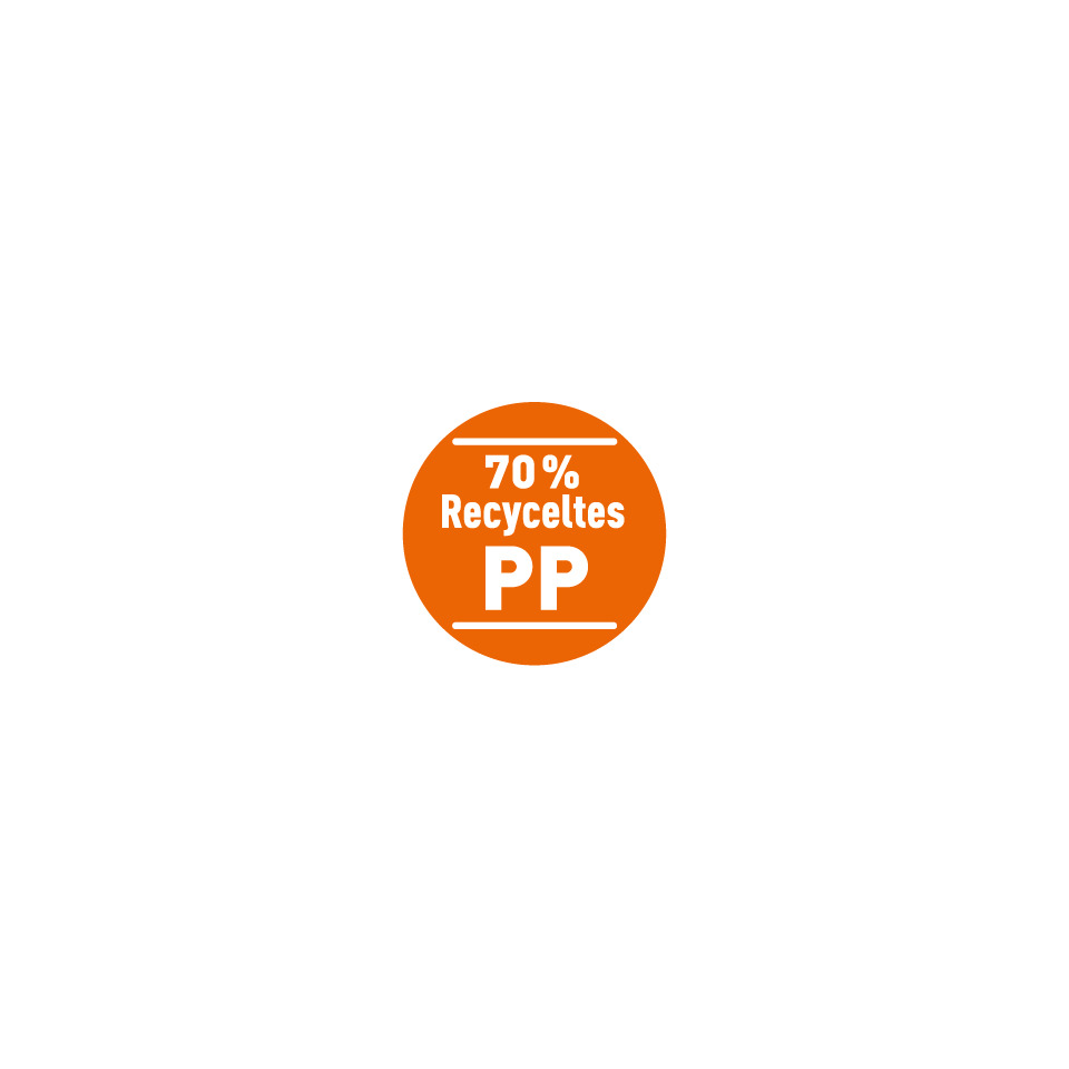 recycling, PP, Kreis, Etikett, orange