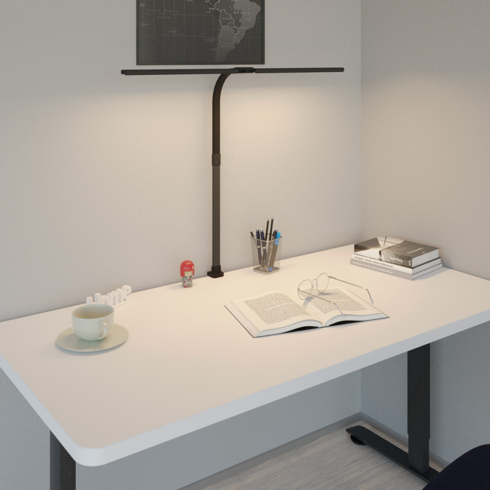 desk, lampe, buch, brille, tasse