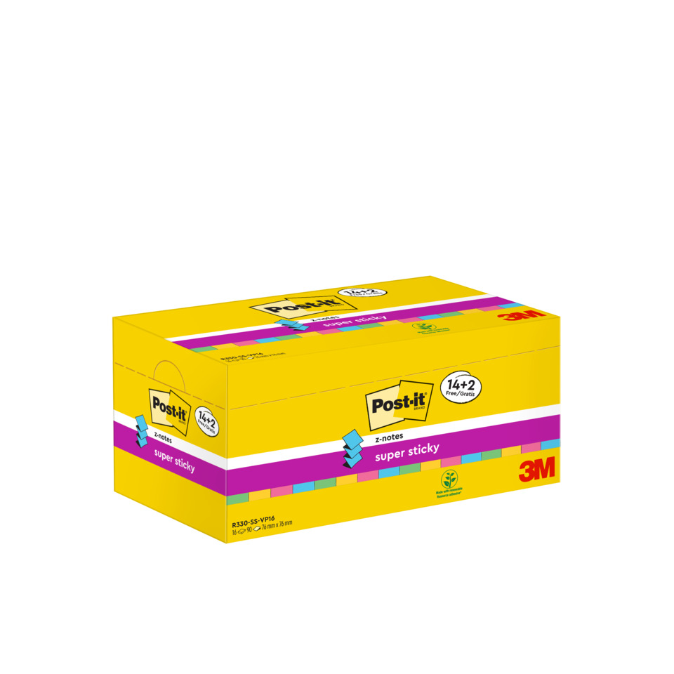 Post-it, Notizblock, Klebezettel, Super sticky, Z-Notes