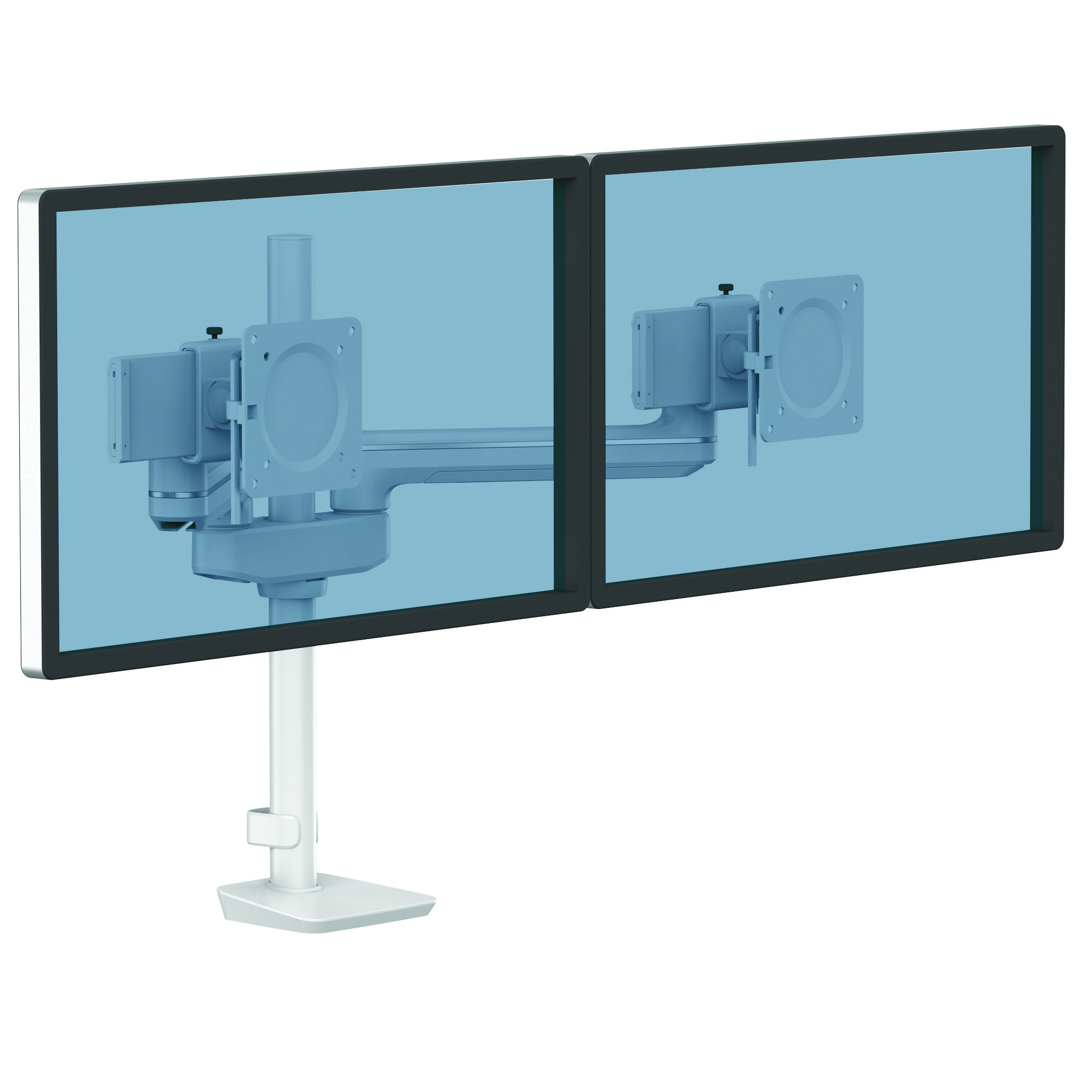 Tallo Modular™ Doppel Monitorarm 2FS, weiß
