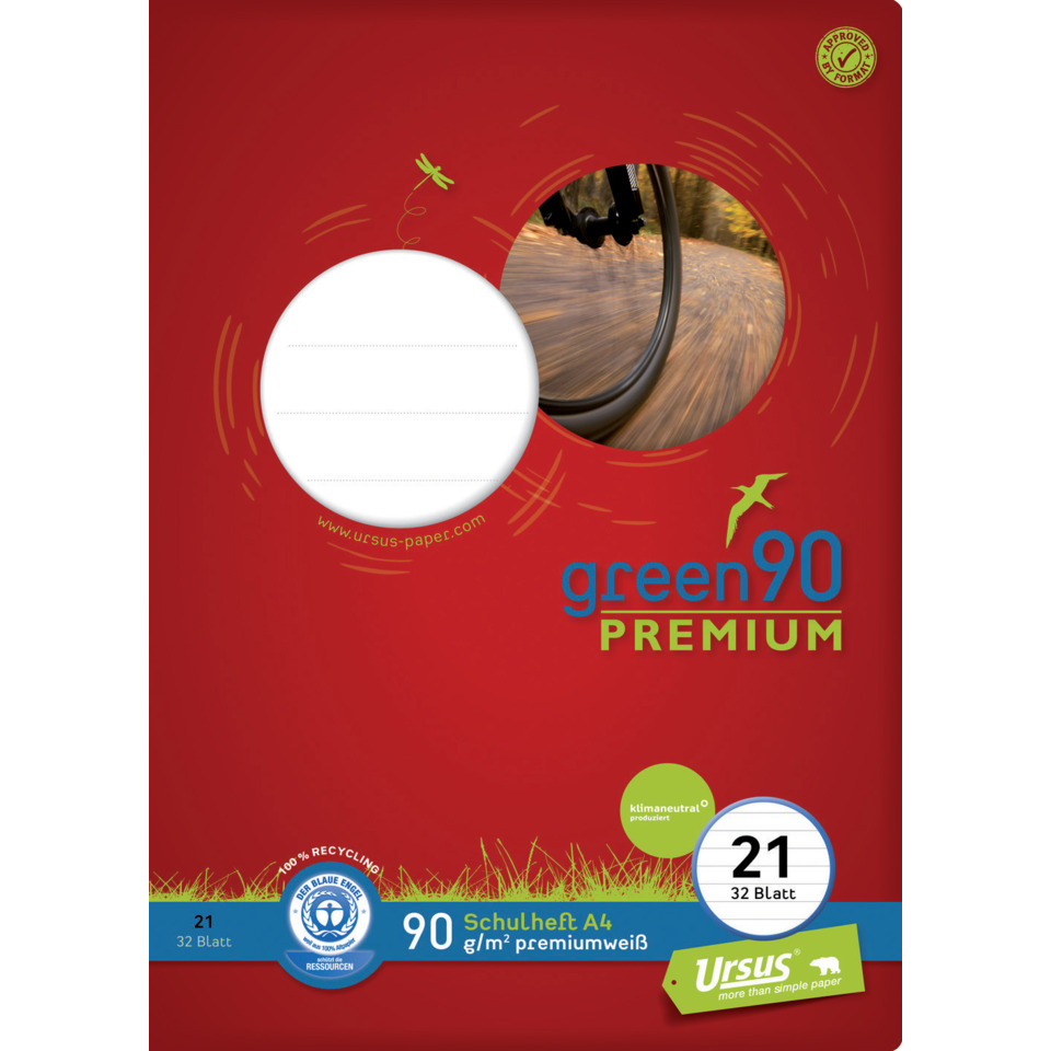 notebook paper, A4, premium, white paper, recycled