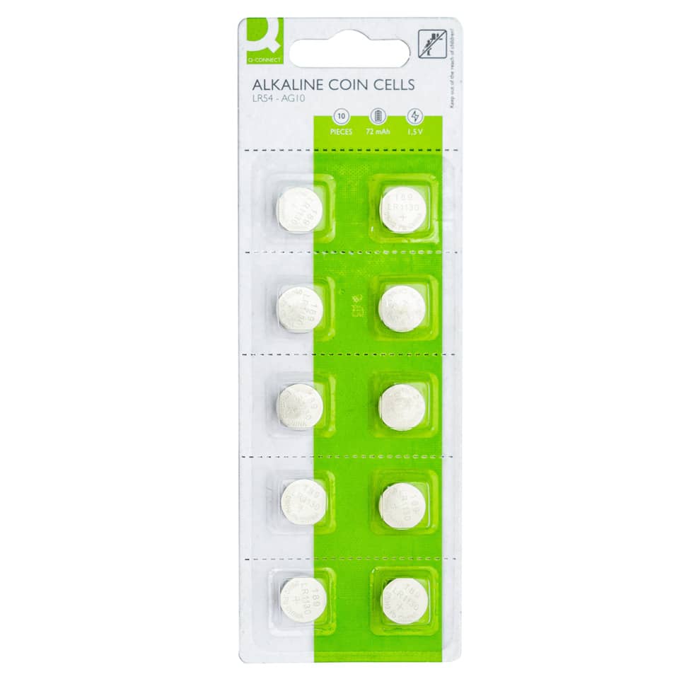 Alkalische Knopfzellen, LR54, 1,5V, 72 mAh, Knopfzellen