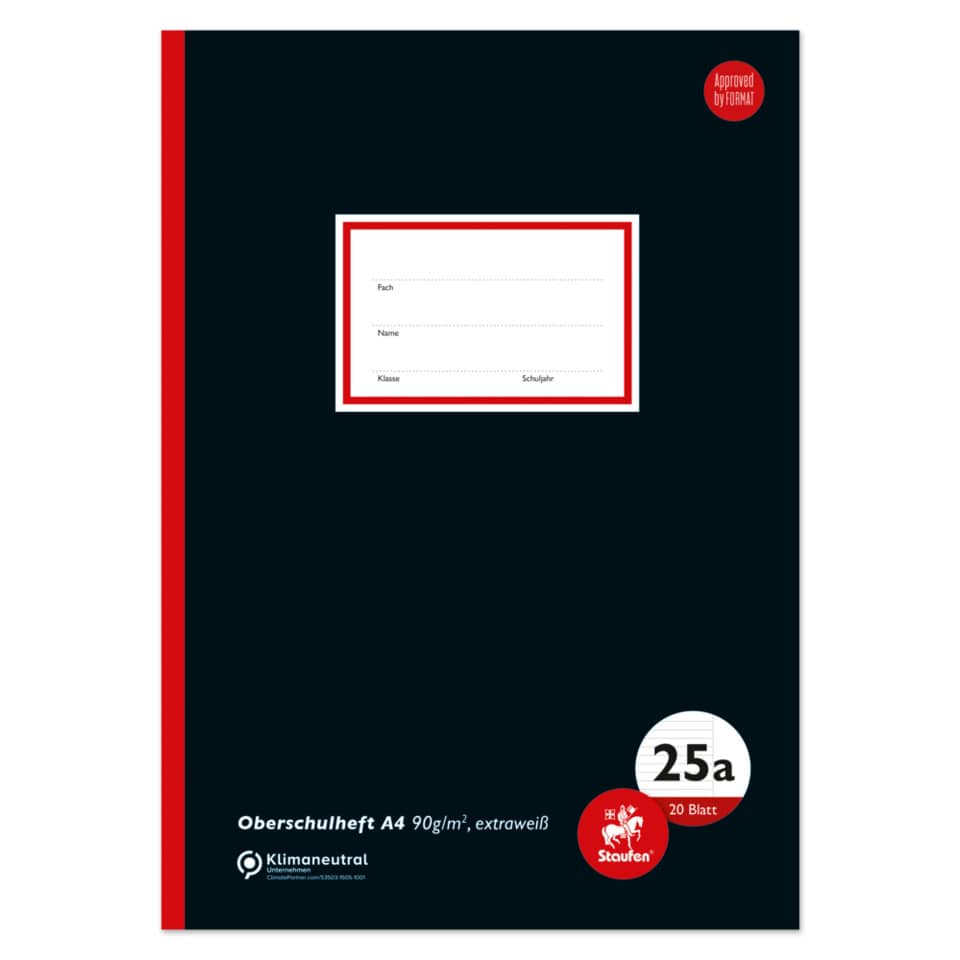 Notizblock, Schreibblock, A4, Karton, Klippenline