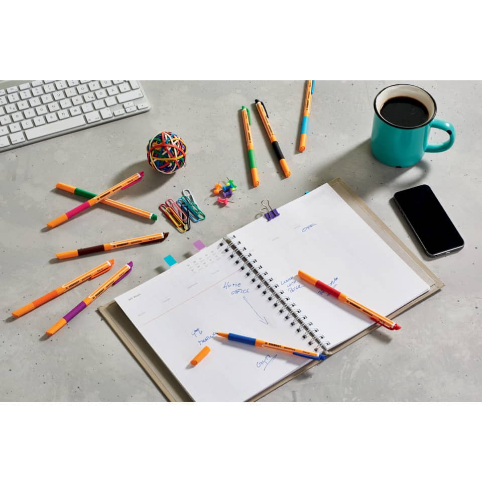 Kugelschreiber, Schreibwaren, Notizbuch, Tasse, Schreibtisch