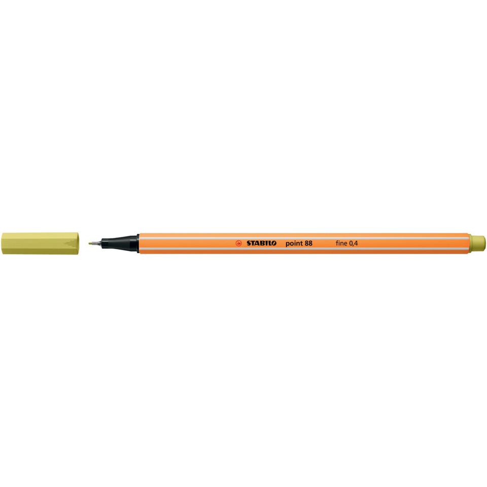 Stabilo Stift, Fineliner, orange Stift, Point 88, feine Mine 0,4