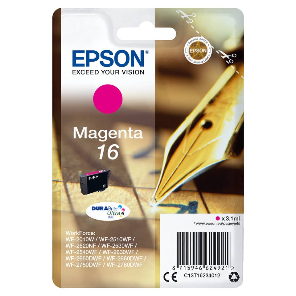 magenta Tintenpatrone, Tintenpatrone, Epson Patrone, DuraBrite, 16ml