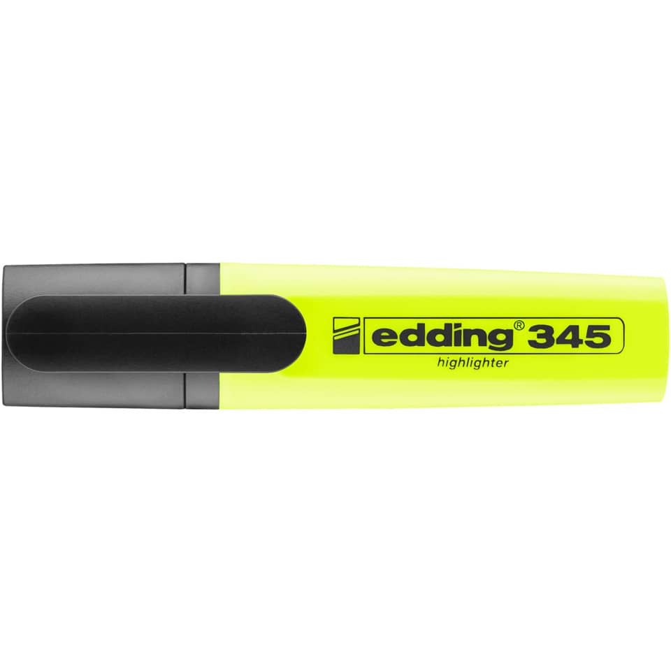 highlighter, neon gelb, Marker, Schreibwaren, Einschubkappe