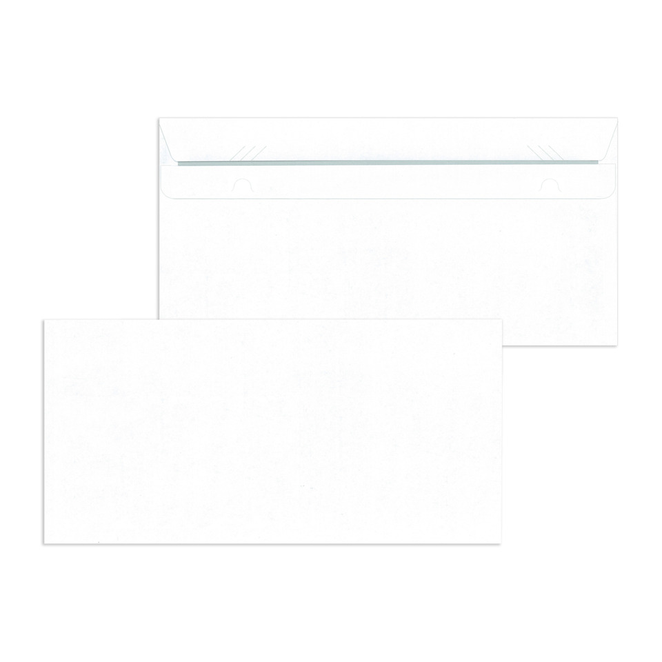 Briefumschlag ohne Fenster, DIN lang, 72g/m², selbstklebend, 1000 Stück, weiß MAILMEDIA 30006836