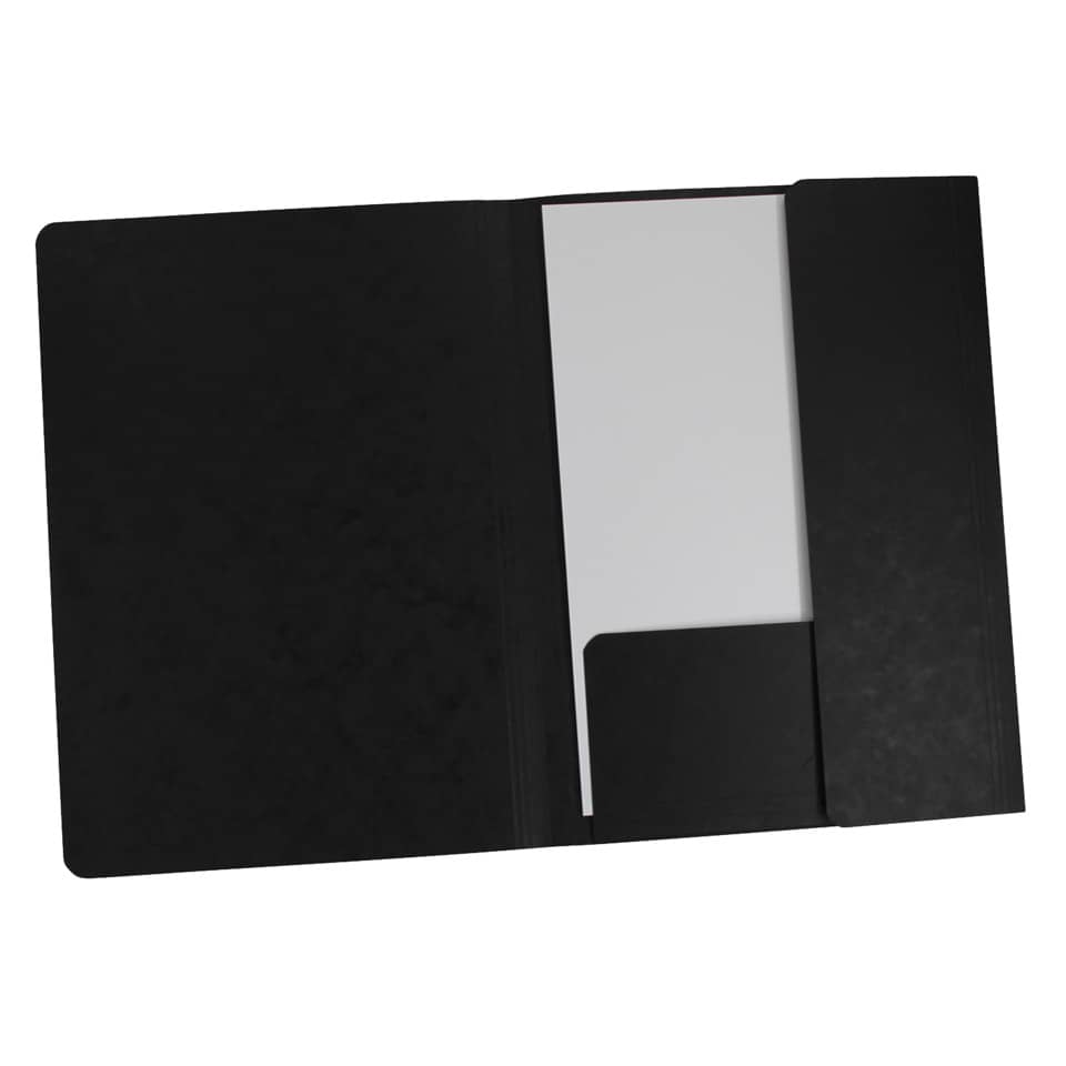 Schwarze Schutzhülle, Halterung, Notizblock, Kartenhalter, Kartenfach