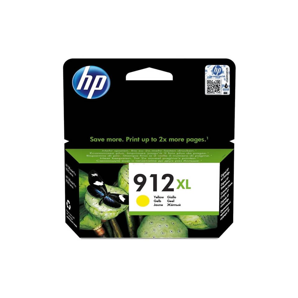 Tintenpatrone, Druckertinte, Gelbtinte, HP Patrone, 912XL