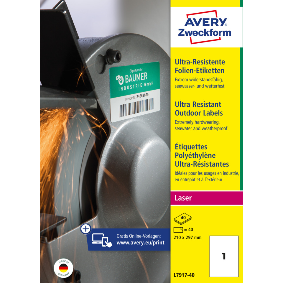 orbitaler Schleifer, Schleifscheibe, Schleifgerät, Metall, Sicherheitsetikett