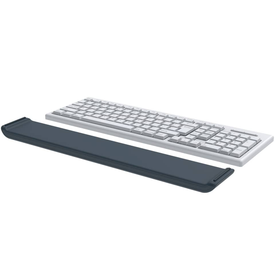 Tastatur, Computer, Tasten, Handgelenkstütze, Weiß-Grau