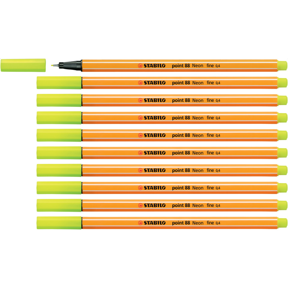 highlighter, neon, orange, set, marker