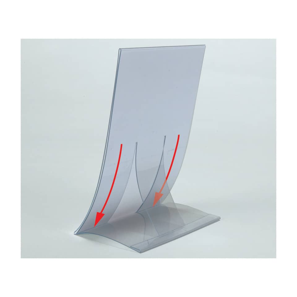 A4-Aufsteller, Prospekthalter, Plexiglas, Transparenter Stand, Herstellerpräsentation