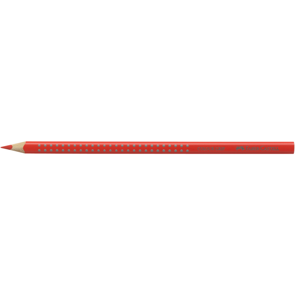 Bleistift, rot, Streifendesign, gepunktet, Faber-Castell