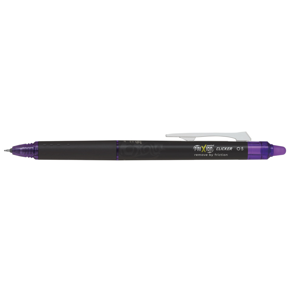 mechanical pencil, purple, clip, rubber grip, eraser cap
