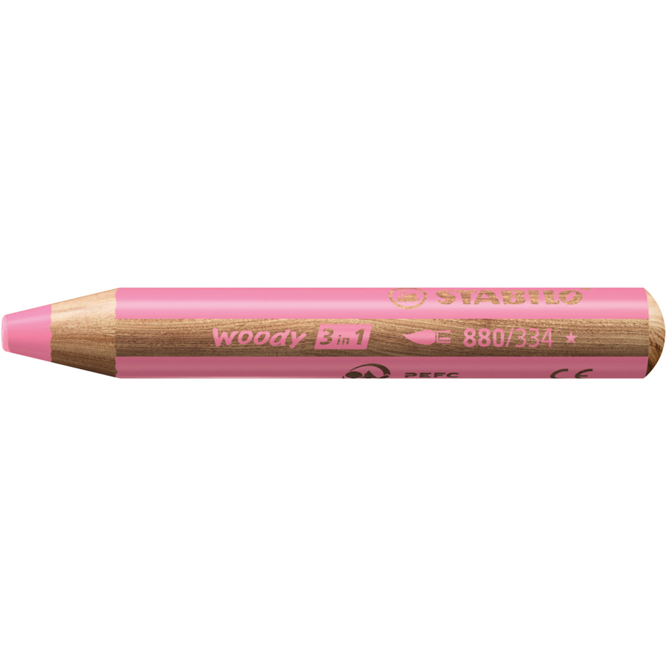 Kunststift, Buntstift, Holzstift, 3 in 1, Kleinkreide