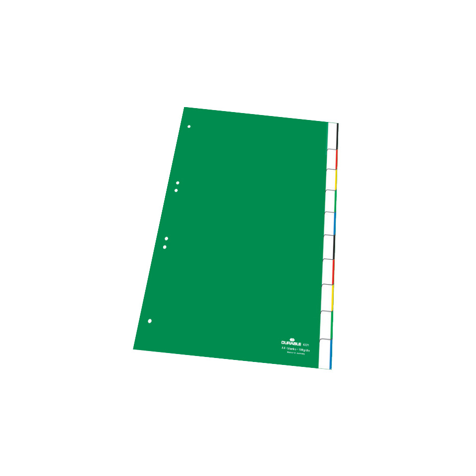 Ordner, A4, grün, Deckblatt, Reiter, Tabs