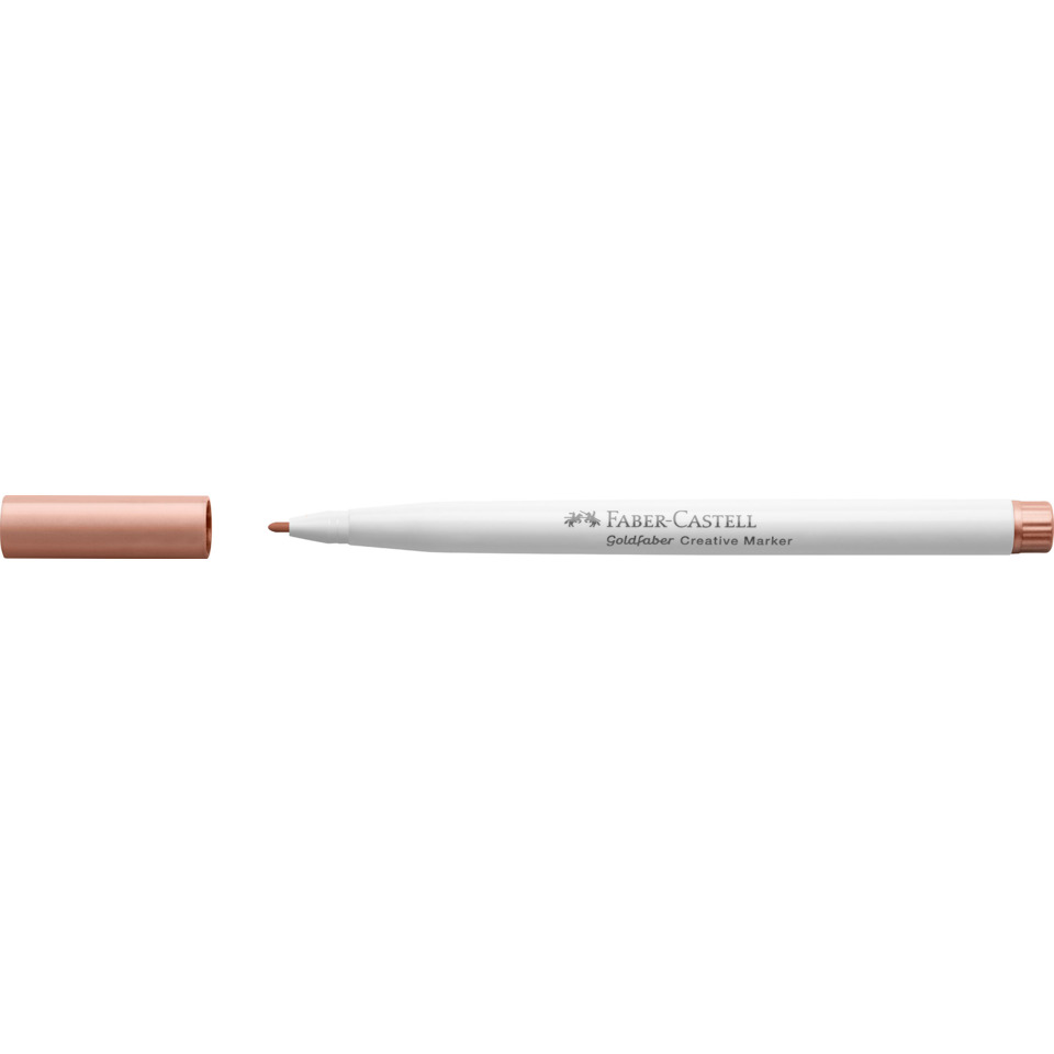 marker, hervorhebung, zweigeteilt, roségold, metallisch