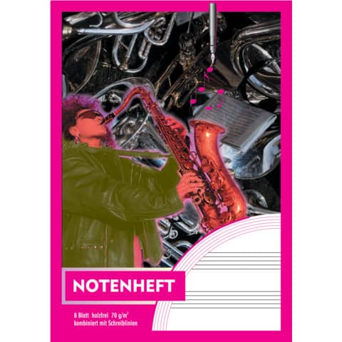 Notenheft 12System, A5, 8 Blatt PVP 2472