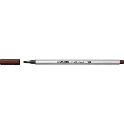 Faserschreiber mit Pinselspitze Pen 68 brush, braun STABILO 568/45