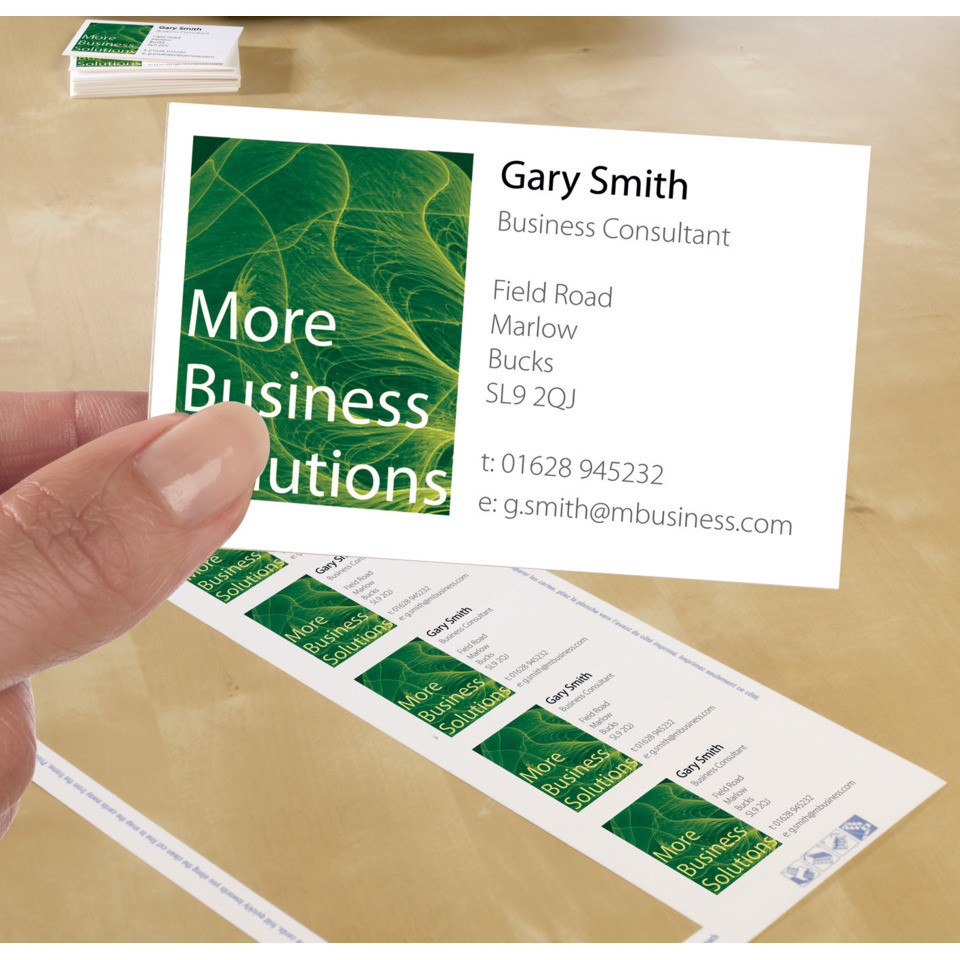 Visitenkarte, Business Card, Kartenlayout, Grünes Muster, Kontaktinformationen