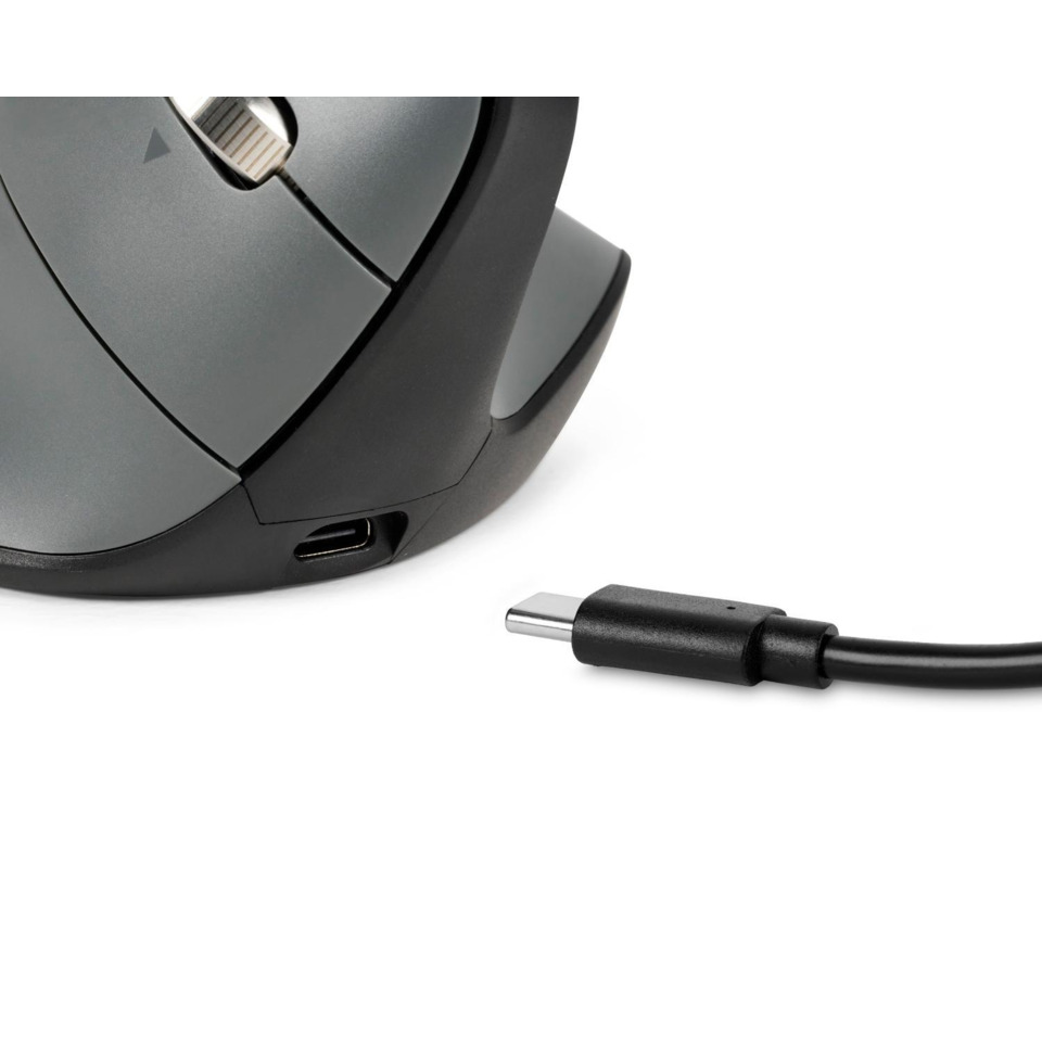 Maus, kabellose Maus, USB-C Anschluss, Schwarz, Scrollrad