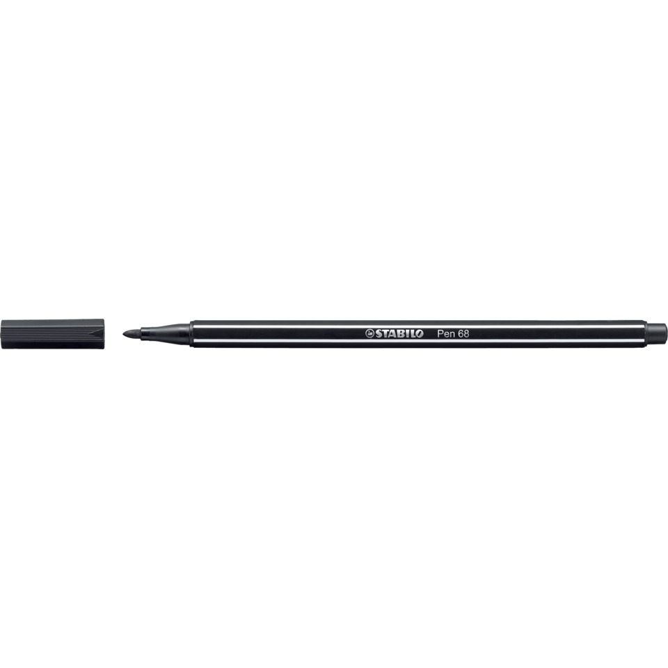 Kunstmarker, Fineliner, Stabilo Pen 68, schwarz, Filzstift