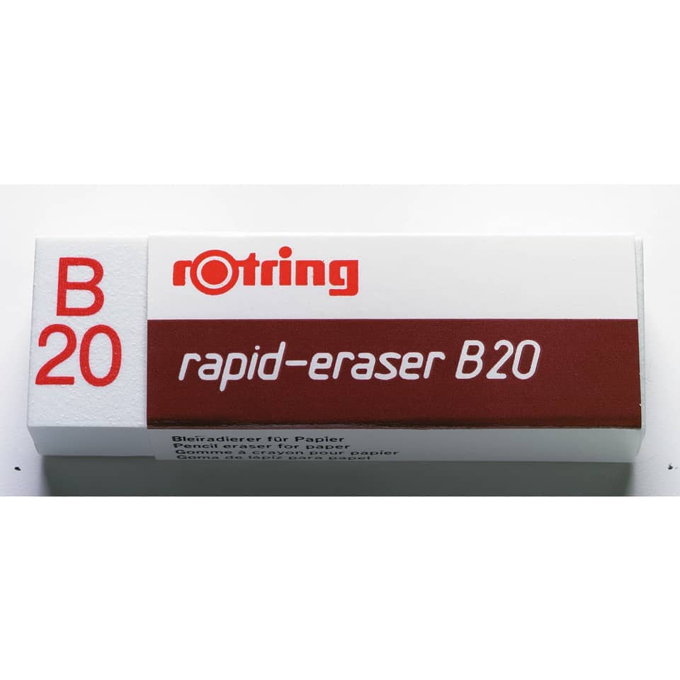 rapid-eraser, B20, eraser, papierradierer, rot