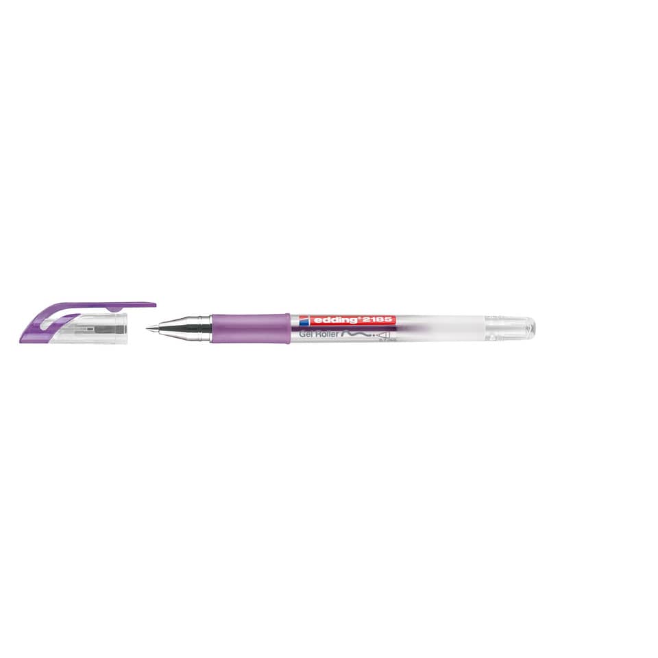 Gelroller, Kugelschreiber, Violett, Transparent, Klippenspitze