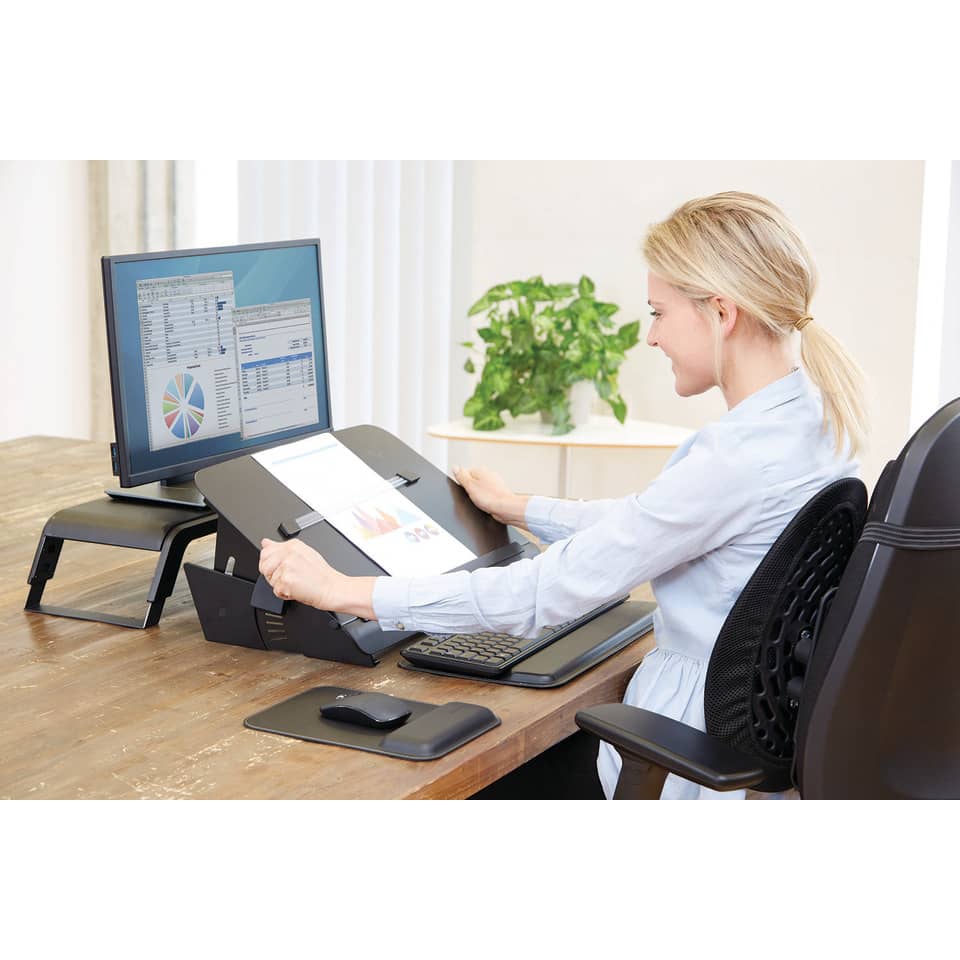 Arbeitsplatz, Dokumente, Scangerät, Schreibtisch, Monitor