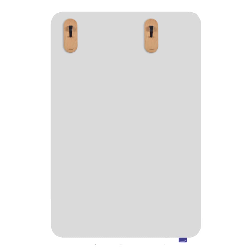 Panel, rechteckig, Grau, Holzaufhänger, Türhaken