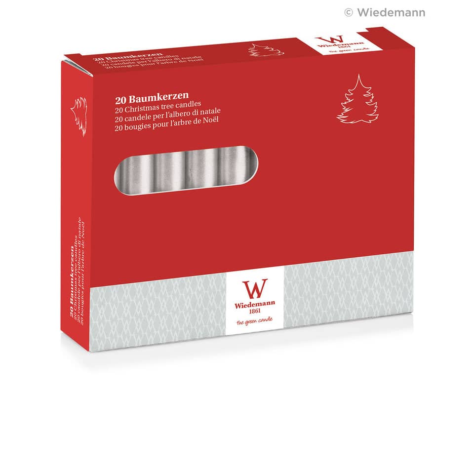 Weihnachtskerzen, Baumkerzen, Stumpenkerzen, Kerzenbox, Rot