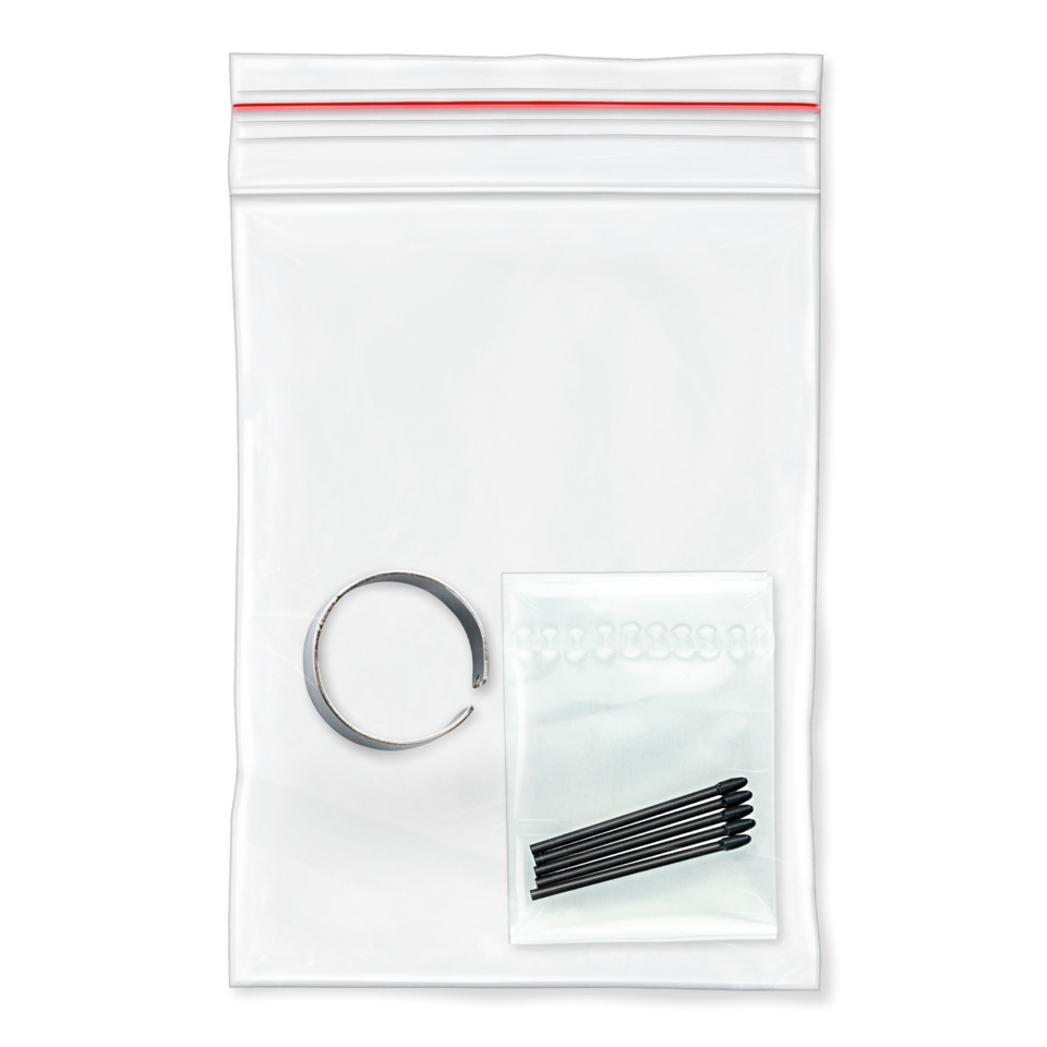 zipper bag, Dichtung, Ringscheibe, Nähersatz, Zubehörpaket