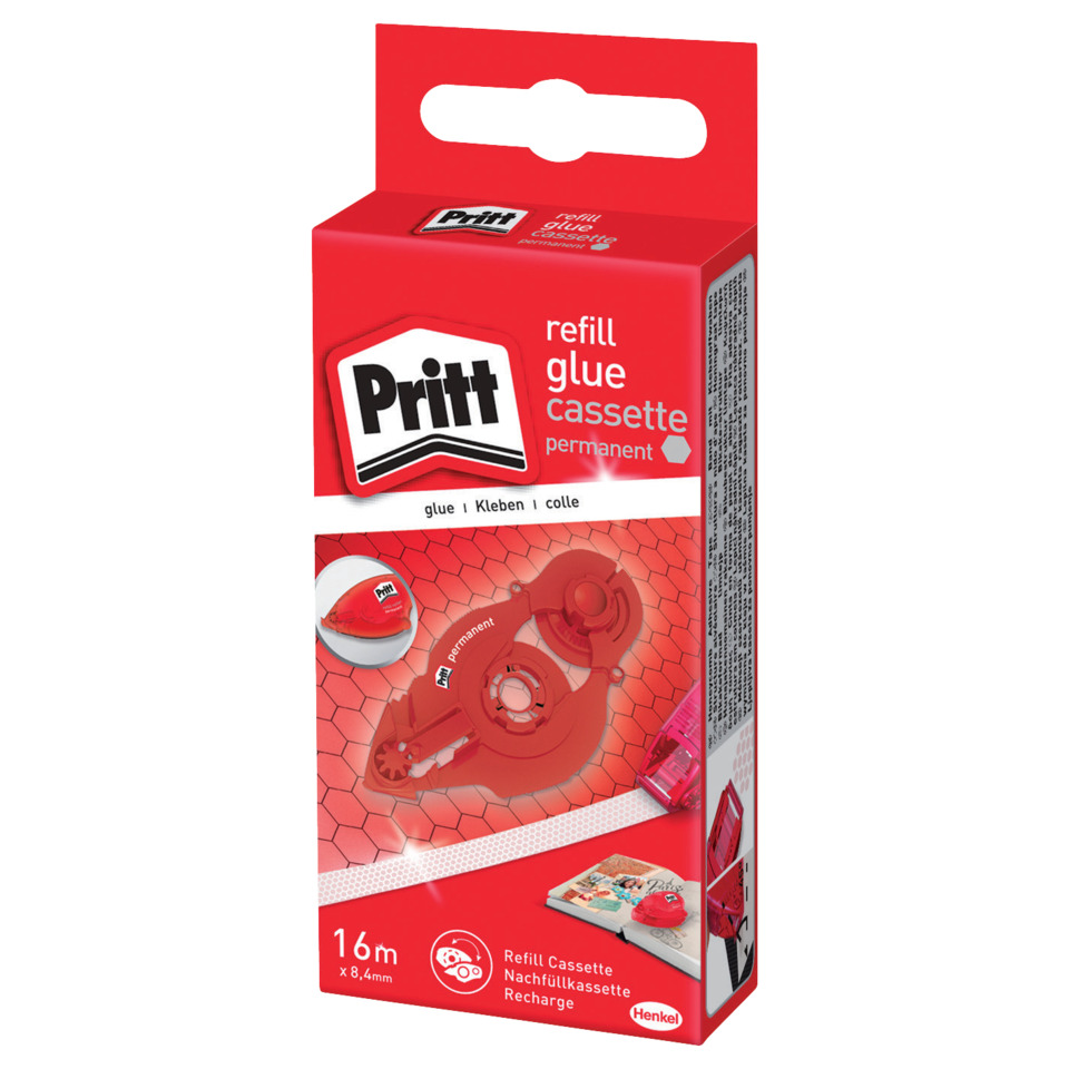 Refillkleber, Kassette, Permanent, Kleber, Pritt