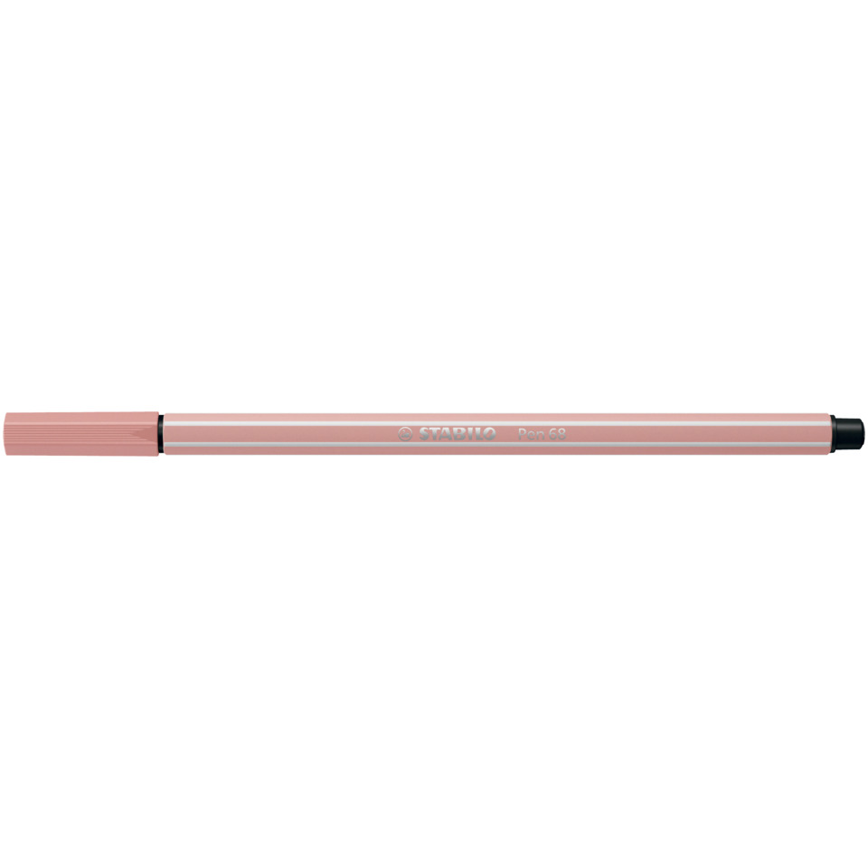 pink pen, stick pen, mechanical pen, glossy finish, brand visible (Stabilo)