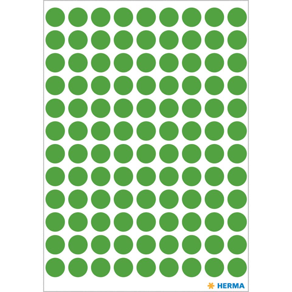 dot grid, grüne Punkte, Muster, rechteckige Platte, HERMA