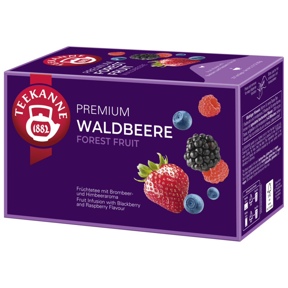 Forest fruit, Früchtetee, Beeren, Teebox, Kartonverpackung