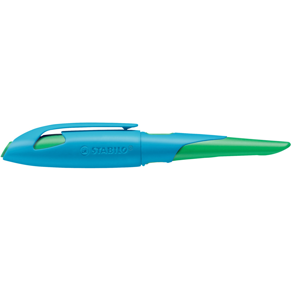 Klebepen, Stabilo Pen, Kunststoffgriff, blau, grün
